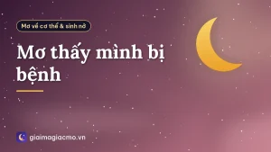 Mơ thấy mình bị bệnh