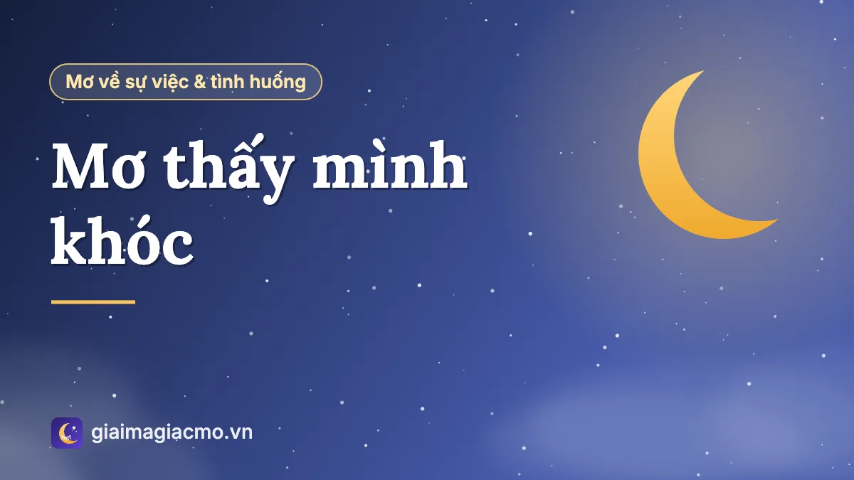 Minh hoạ giải mã giấc mơ thấy mình khóc