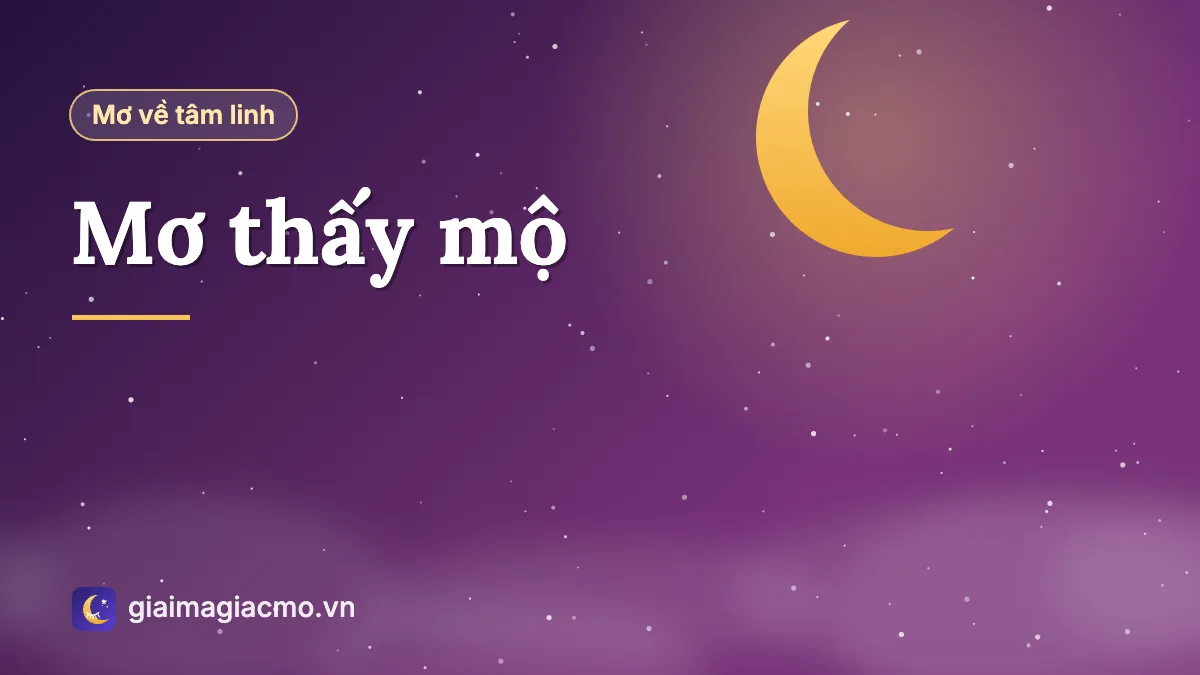 Minh hoạ giấc mơ thấy nhiều ngôi mộ và bia mộ trong nghĩa trang yên tĩnh