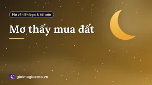Mơ thấy mua đất