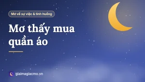 Minh hoạ giấc mơ đi mua quần áo tại cửa hàng thời trang