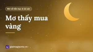 Minh hoạ giấc mơ thấy đi mua vàng tại tiệm vàng