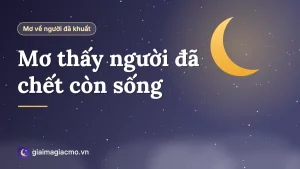 Minh hoạ giấc mơ người đã khuất hiện về như còn sống bên gia đình