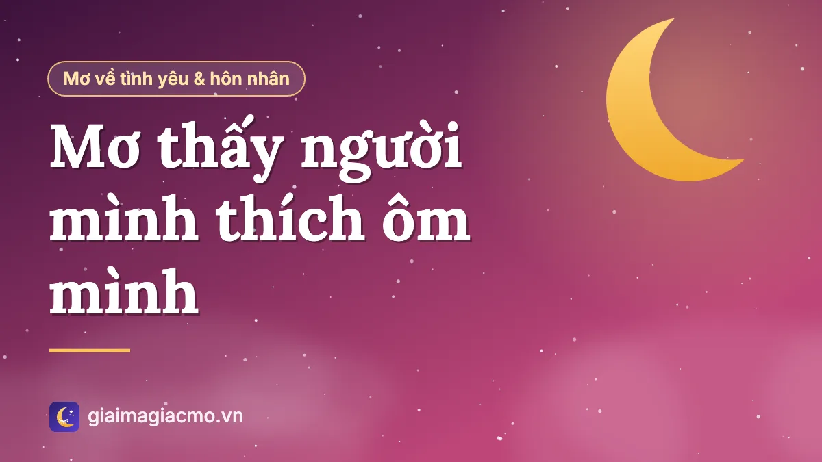 Minh hoạ giấc mơ người mình thích ôm mình từ phía sau