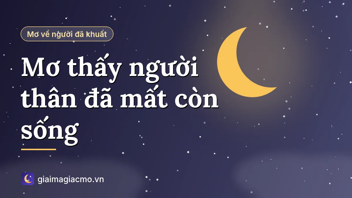 Minh hoạ giải mã giấc mơ thấy người thân đã mất còn sống