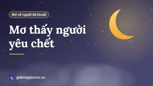 Minh hoạ giải mã giấc mơ thấy người yêu chết