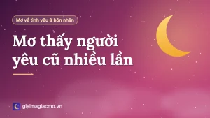 Minh hoạ giấc mơ lặp lại về người yêu cũ trong đêm