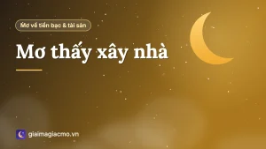 Minh hoạ ngôi nhà đang xây với giàn giáo và gạch vữa trong giấc mơ