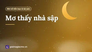 Minh hoạ ngôi nhà nứt đổ trong giấc mơ, tượng trưng cho biến động gia đình