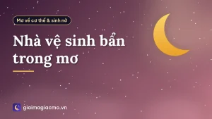 Nhà vệ sinh bẩn trong mơ