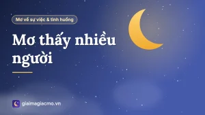 Minh hoạ giải mã giấc mơ thấy nhiều người, đám đông