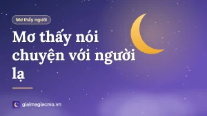 Minh hoạ giấc mơ nói chuyện với một người lạ mặt