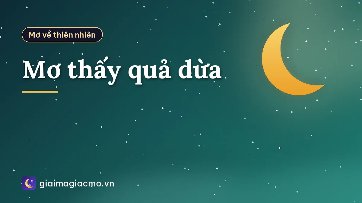 Mơ thấy quả dừa
