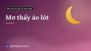 Mơ thấy áo lót
