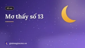 Mơ thấy số 13