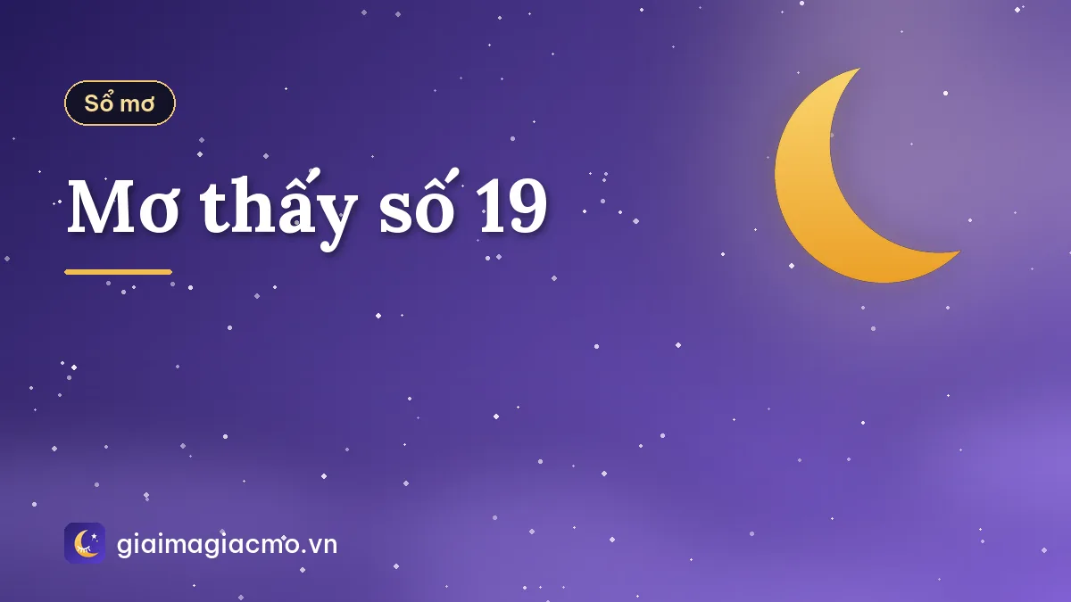 Mơ thấy số 19