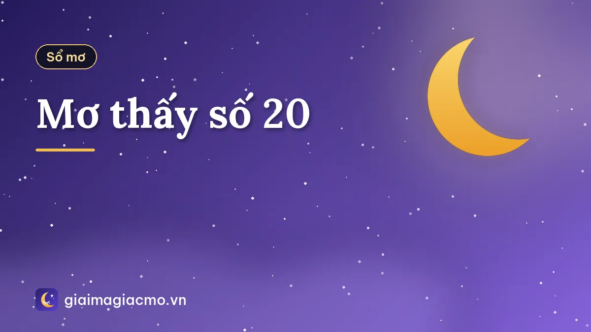 Mơ thấy số 20