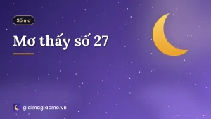 Mơ thấy số 27