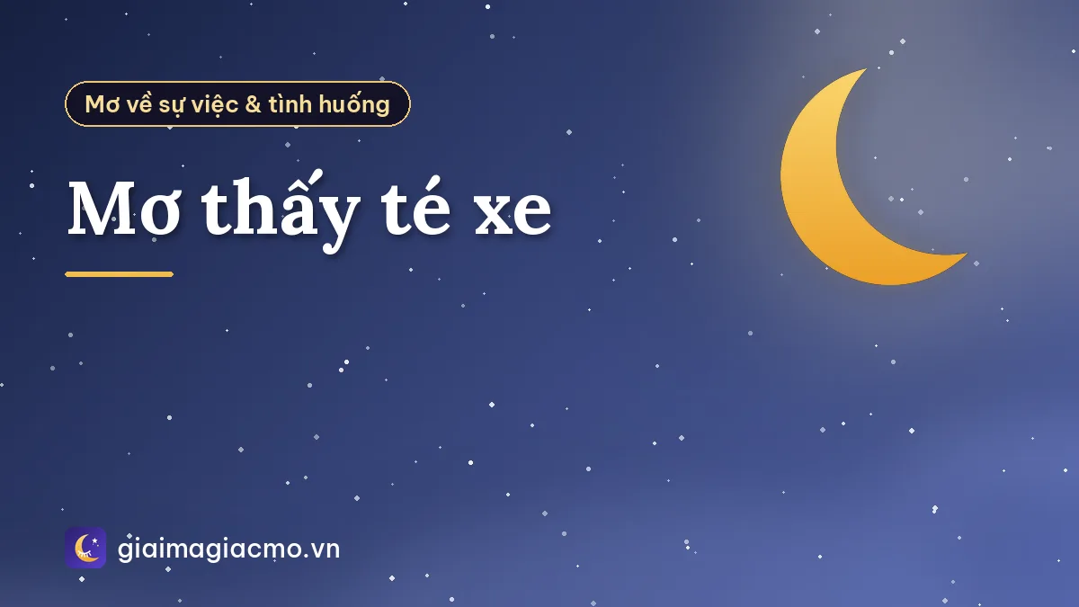 Mơ thấy té xe