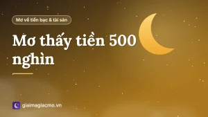 Minh hoạ giấc mơ được người khác cho tờ tiền 500 nghìn