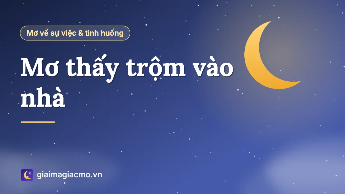 Minh hoạ giải mã giấc mơ thấy trộm vào nhà