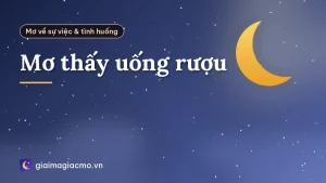 Mơ thấy uống rượu
