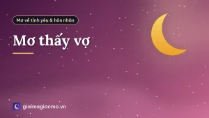Mơ thấy vợ