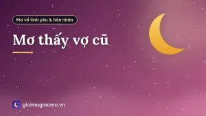 Mơ thấy vợ cũ