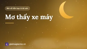 Minh hoạ chiếc xe máy dựng trước hiên nhà trong giấc mơ