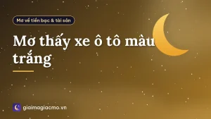 Mơ thấy xe ô tô màu trắng