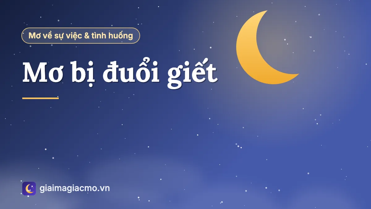 Minh hoạ giấc mơ bị người lạ đuổi giết trong đêm