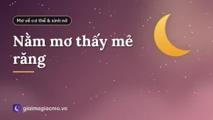 Nằm mơ thấy mẻ răng
