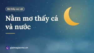 Minh hoạ đàn cá bơi trong làn nước trong của ao làng theo giải mã giấc mơ