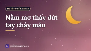 Nằm mơ thấy đứt tay chảy máu
