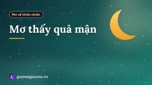 Mơ thấy quả mận