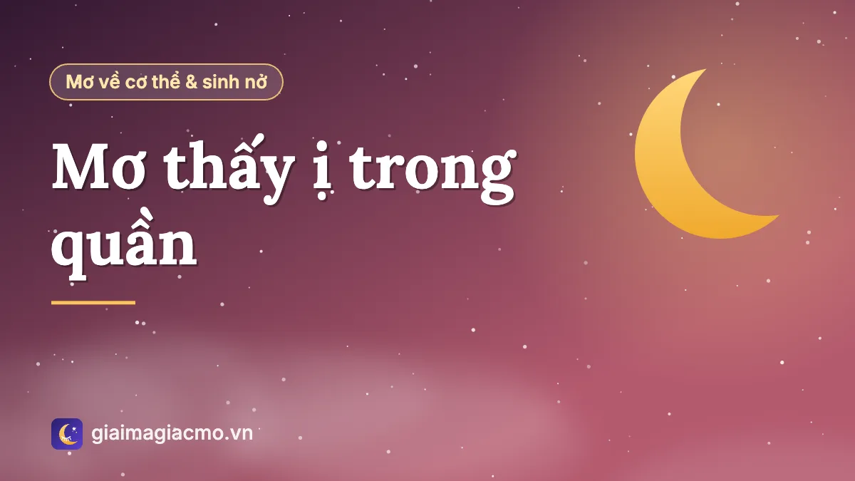 Minh hoạ giải mã giấc mơ thấy ị trong quần