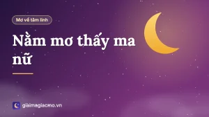 Minh hoạ giấc mơ thấy ma nữ áo trắng tóc dài trong bóng tối