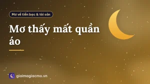 Mơ thấy mất quần áo
