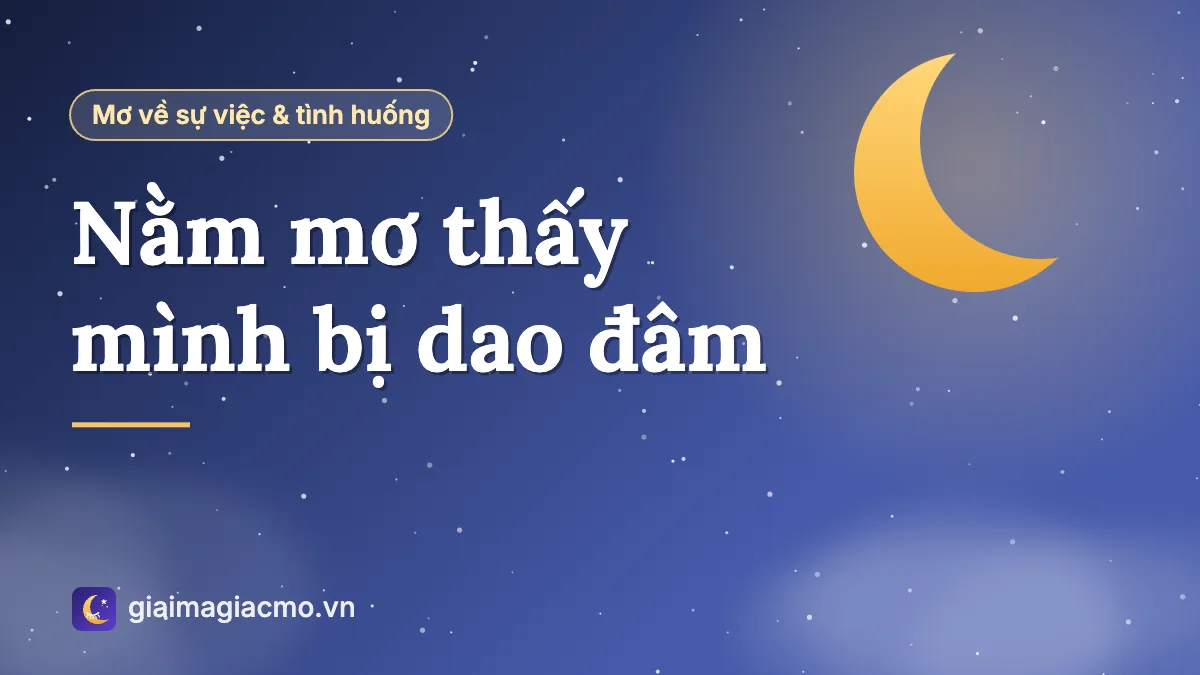 Minh hoạ người giật mình tỉnh giấc sau cơn ác mộng bị dao đâm