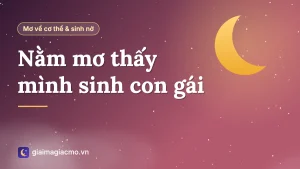 Minh hoạ giải mã giấc mơ thấy mình sinh con gái