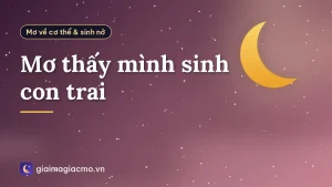 Mơ thấy mình sinh con trai