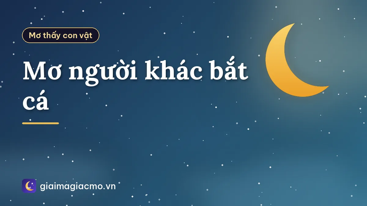 Mơ người khác bắt cá
