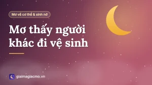 Minh hoạ giải mã giấc mơ đi vệ sinh có người khác nhìn thấy
