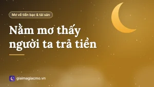 Minh hoạ giải mã giấc mơ thấy người ta trả tiền, trả nợ