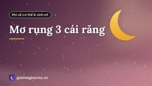 Mơ rụng 3 cái răng