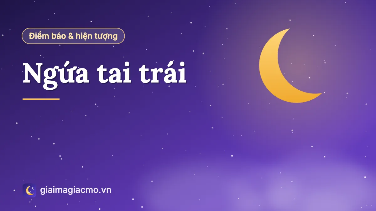 Minh hoạ điềm báo ngứa tai trái theo giờ