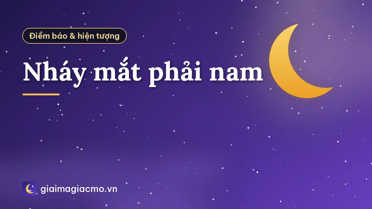 Nháy mắt phải nam