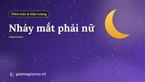 Nháy mắt phải nữ