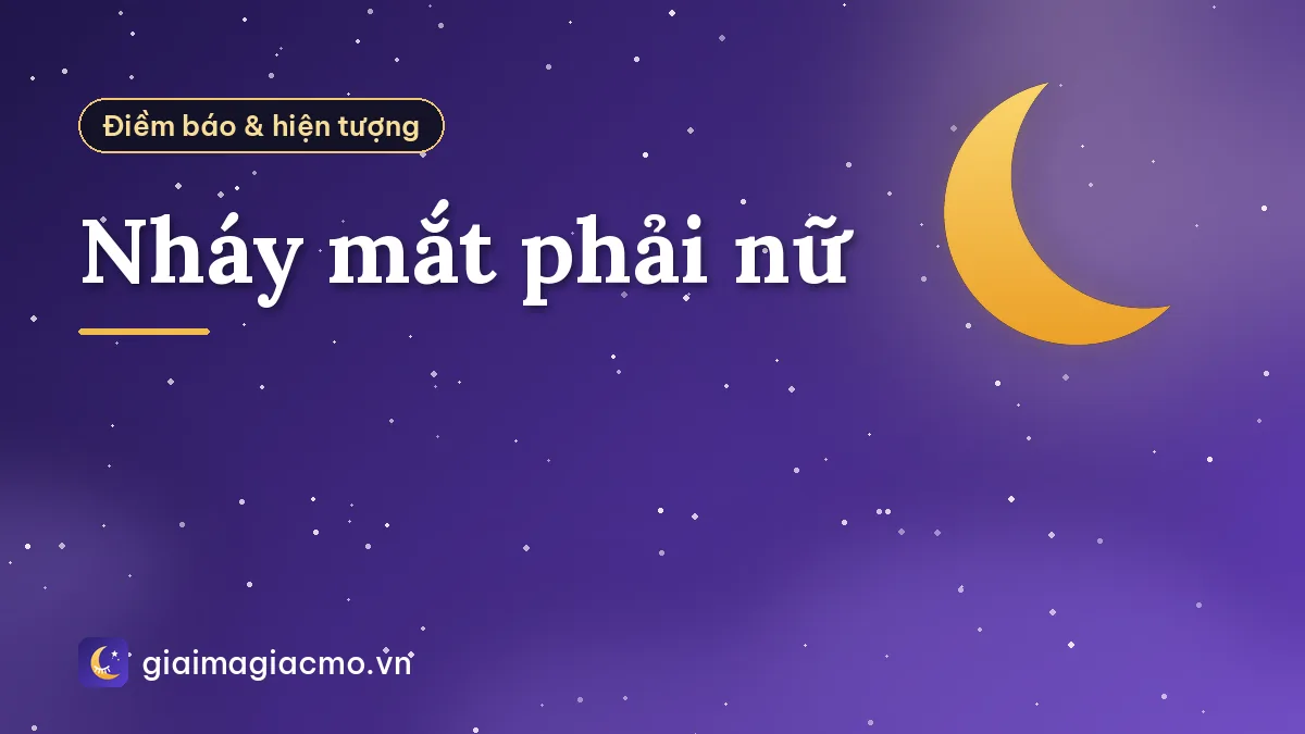 Nháy mắt phải nữ