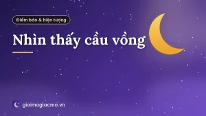 Nhìn thấy cầu vồng